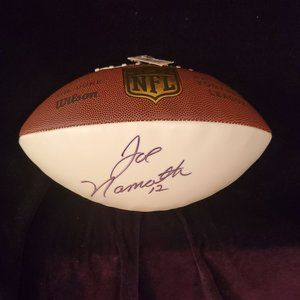 Joe Namath Signature Football NY Jets